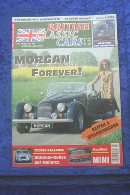 British Classic Cars 4/04 Morgan Daimler V8 Mini Healey Silverstone Mgb Austin - Immagine 1 di 2