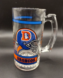 Vintage Denver Broncos officially licensed glass mug - Picture 1 of 6