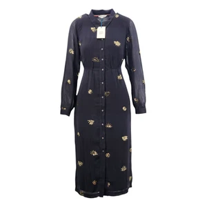 WHITE STUFF Astrid Sequin Dress Black with gold sequins RRP £99.00 - Picture 1 of 7