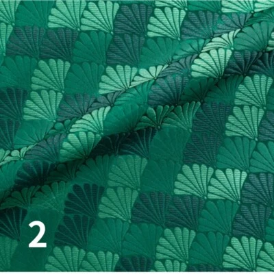 Faux Silk Satin Fabric Craft Brocade Damask Embroidery Shell DIY 75*100cm Sewing - Image 1 of 4