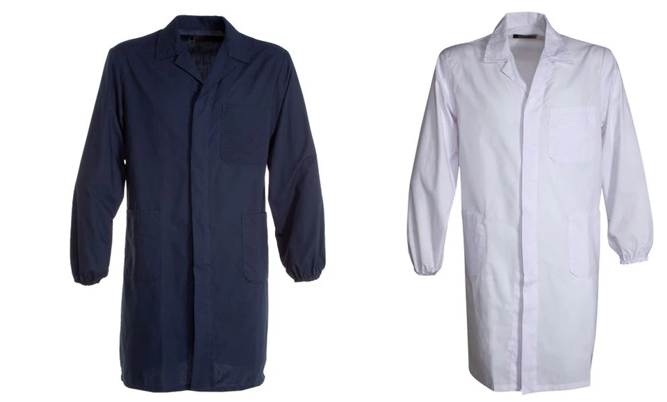 camice da lavoro laboratorio officina industria leggero tessuto cotone lavabile - Immagine 1 di 1