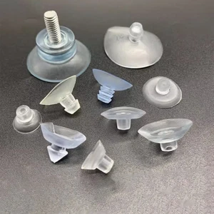 Suction Cups Window / Table Suckers Clear PVC soft rubber Screw Suction Pads NEW - Picture 1 of 13
