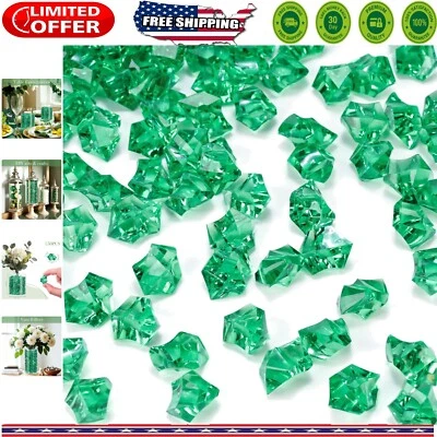 Chic 150 PIEZAS Verde Acrílico Falso Rocas de Hielo - Perfecto para Bodas y Fiestas Foto 1 de 4