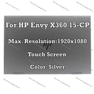 Conjunto de pantalla táctil LCD LCD plateada 15" HP ENVY X360 15T-CP 15M-CP 15-CP0086NR FHD - Imagen 1 de 10
