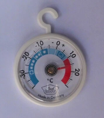 BACH Kühlschrank Thermometer Gefrierschrank Kühlraumthermometer anlalog
