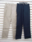 Teen Boys IZOD Uniform/Casual Khak Or Navy Flat Front Pants Sz 28X30 - 42X30