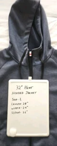 32 Degrees Heat Men's Full Zip Hooded Jacket, Blue, Size L - Picture 1 of 5
