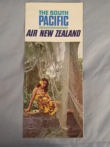 1960's Vintage Air New Zealand The South Pacific Advertising Travel Brochure - Picture 1 of 4