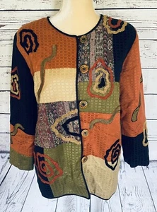 Chico’s Market Damen Large Jacke Softshell leicht mehrfarbig 3/4 Ärmel - Bild 1 von 7