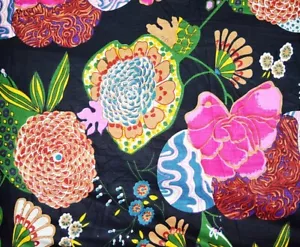 Indian Fabric Cotton Fabric By Yard Handmade fabric Dressmaking Floral Print Art - Picture 1 of 3
