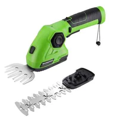 WORKPRO 7,2V Tagliaerba Senza Fili Tagliaerba Arbusti 2 in 1 Tagliasiepi Elettrico - Immagine 1 di 4
