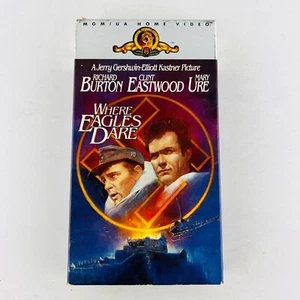Where Eagles Dare VHS Richard Burton, Clint Eastwood - Picture 1 of 2