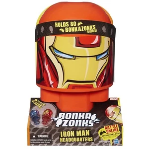 NEW Hasbro Bonkazonks Marvel Iron Man Headquarters 2 Card 2 Figures Holds 80 - Picture 1 of 3