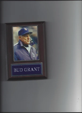 BUD GRANT PLAQUE MINNESOTA VIKINGS FOOTBALL NFL Cover