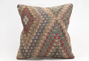 Decorative Pillow Cover, 16x16 in, Ethnic Pillow, Throw Pillow, Sofa Cushion - Picture 1 of 4