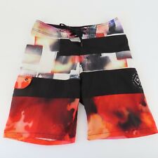 Rip Curl Board Shorts Adult Size 30 Red Black White Surf Swim Beach Casual