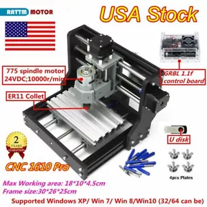 【US】 USB Mini 1610 Pro CNC Router PVC PCB Holzfräsen Gravur Lasermaschine - Bild 1 von 14