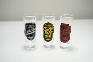 Hard Rock Cafe USA Mantra Venice Beach 1971 3 Glass Set - Picture 1 of 9