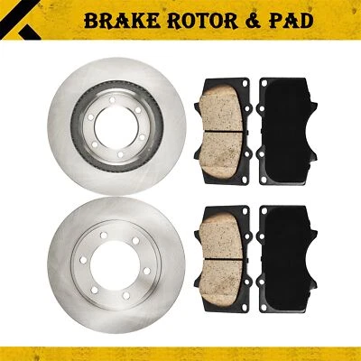 Brake Rotors & Ceramic Pads Front For 2003-2009 Toyota 4Runner; 2005-2021 Tacoma - Image 1 of 4