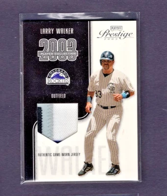 2003 PLAYOFF PRESTIGE 4 CORES PATCH PLAYER'S COLLECTION LARRY WALKER SP #/325 - Imagem 1 de 2