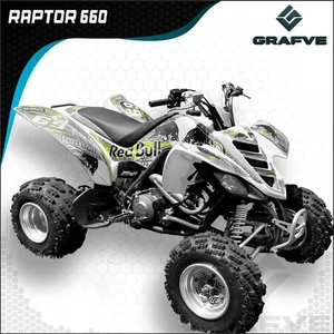 Yamaha Raptor 660 Kit Gráficos Calcomanías Pegatinas Atv Quad YFM660R Personalizado  - Imagen 1 de 2