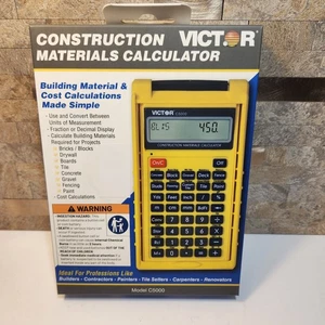 Victor Calculadora Portátil de Materiales de Construcción con Estuche Protector C5000 Nueva - Imagen 1 de 6
