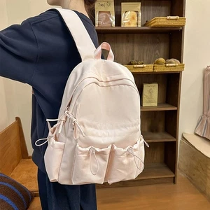 Waterproof College Student Backpack Adjustable Straps Girls' Backpack Travel - Picture 1 of 17