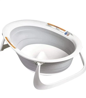 Bañera plegable de 2 posiciones Boon Naked para bebés niños pequeños gris nueva Foto 1 de 3