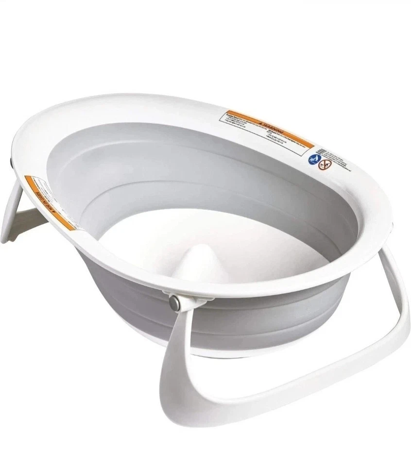 Boon Naked 2 posiciones plegable bebé bañera bebés niños pequeños gris caja abierta  Foto 1 de 3