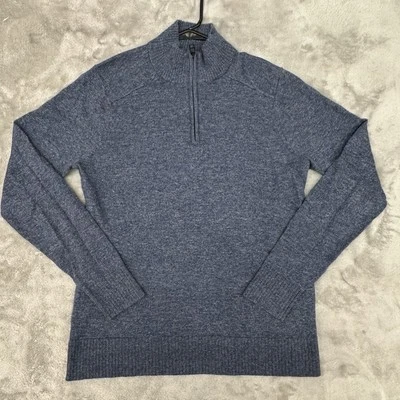 Smartwool Sweater Mens Small Blue Sparwood 1/2 Zip Merino Wool Blend Minimalist - Image 1 of 4