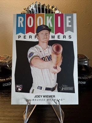 2023 Topps Heritage High Number - Rookie Performers Joey Wiemer #RP-9 (RC) - Image 1 of 2
