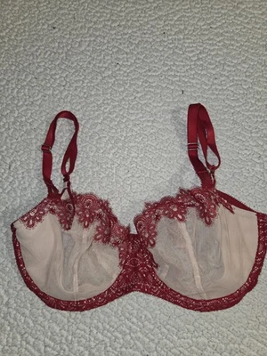 Victoria's Secret Dream Angels Women's Bra Size 34 DDD Wired Push Up Red Lace - Image 1 of 4