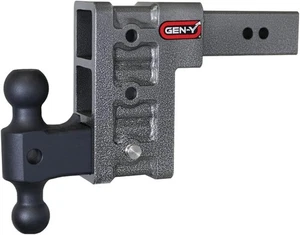 Mega Duty 6" Drop Hitch with Dual-Ball 2.5" Receiver 21,000 LB Towing Capacity - Picture 1 of 4
