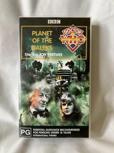 Doctor Dr Who Planet of the Daleks VHS Jon Pertwee Katy Manning PAL BBC - Picture 1 of 10