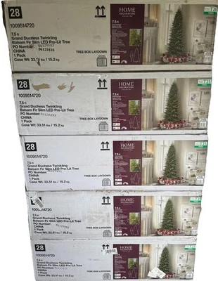 Árbol de Navidad 7,5 pies Gran Duquesa Parpadeante LED Pre-Abeto Delgado T25 (NUEVO) Foto 1 de 4