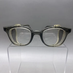 Vintage AMERICAN OPTICAL AO 6 M Z87 48 FLEXI-FIT SAFETY GLASSES MESH SIDE I02 - Afbeelding 1 van 10