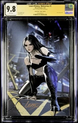 Laura Kinney Wolverine 1 CGC 9.8 Signed Leirix Li Megacon Virgin Ltd 500 JSA - Image 1 of 2