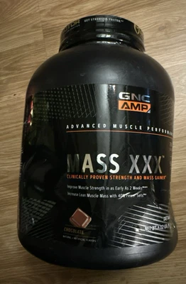 GNC AMP Mass XXX - шоколад, 6,02 фунта срок годности: 07/2026 - Изображение 1 из 4