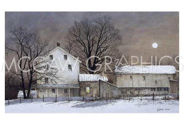 Full Moon, Ray Hendershot, Wall Decor Art Print Poster  13" x 19"        879 - Image 1 of 1
