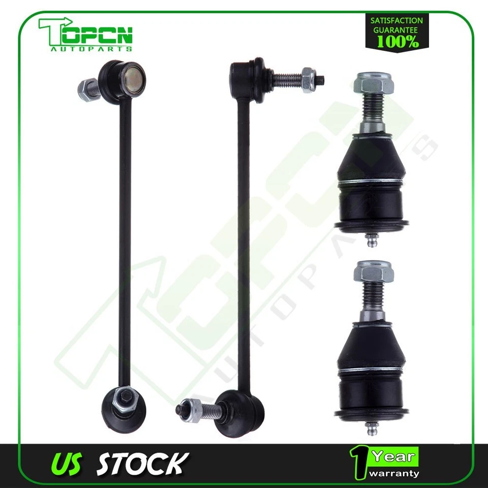 2x Front Sway Bar Link + 2x Lower Ball Joint Set For 1996-2005 Mercury Sable Foto 1 de 4
