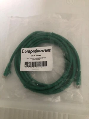 Comprehensive, CAT6-10GRN, CAT6 550mhz Snagless Cable 10FT Green..........LSS-20 - Image 1 of 2