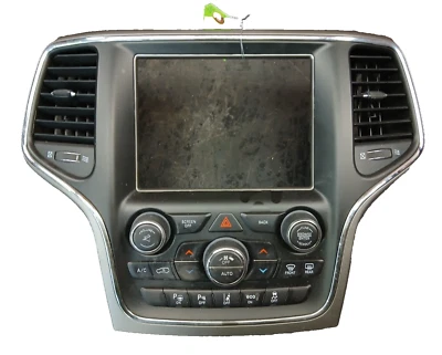 2017 GRAND CHEROKEE OEM 8.4 SCREEN BEZEL HVAC AIR A/C CLIMATE CONTROL 68254010AH - Image 1 of 4