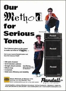 Methods of Mayhem Tommy Lee Kal Markus Randall Colossus 2000 guitar amp ad print - Picture 1 of 3