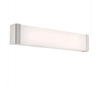 Luz LED de tocador de baño de acero cepillado Access Lighting 62504LEDD-BS/FST Foto 1 de 2