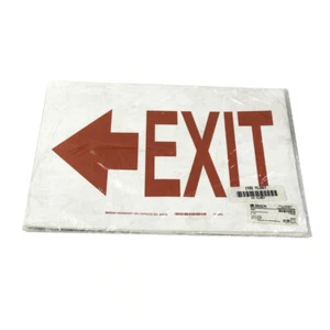 Brady 84632 10" x 14" Self-Sticking Rectangle Exit Sign (Pack of 10) - Picture 1 of 2