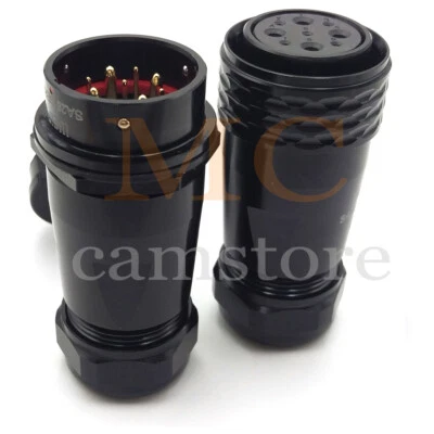 SA28 WEIPU 9Pin Panel Mount Waterproof IP67 Connector,Electrical Cable Connector - Image 1 of 4