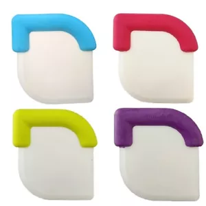 Kitchen Silicone Plastic Pan Scraper Cooking Utensils Tool Cake Batter Dough - Picture 1 of 5