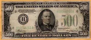 $500 Series 1934A Federal Reserve Note from STL in nice circulated condition - Picture 1 of 2