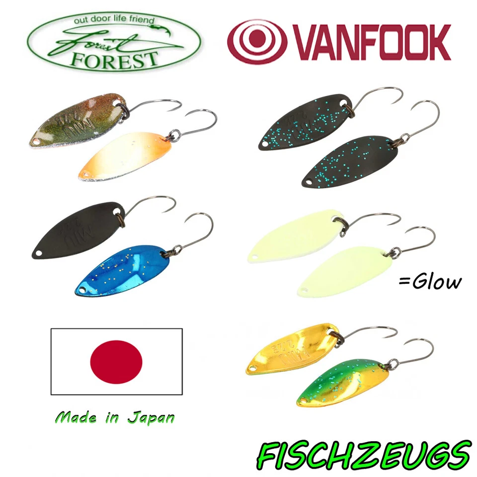 Forest Spoon Miu 2,2g Forelle VanFook Forellenköder Raubfisch Trout - Bild 1 von 1