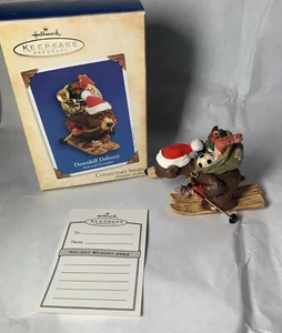 2004 Hallmark Keepsake Ornament Downhill Delivery Collector's Series NIB - Picture 1 of 7